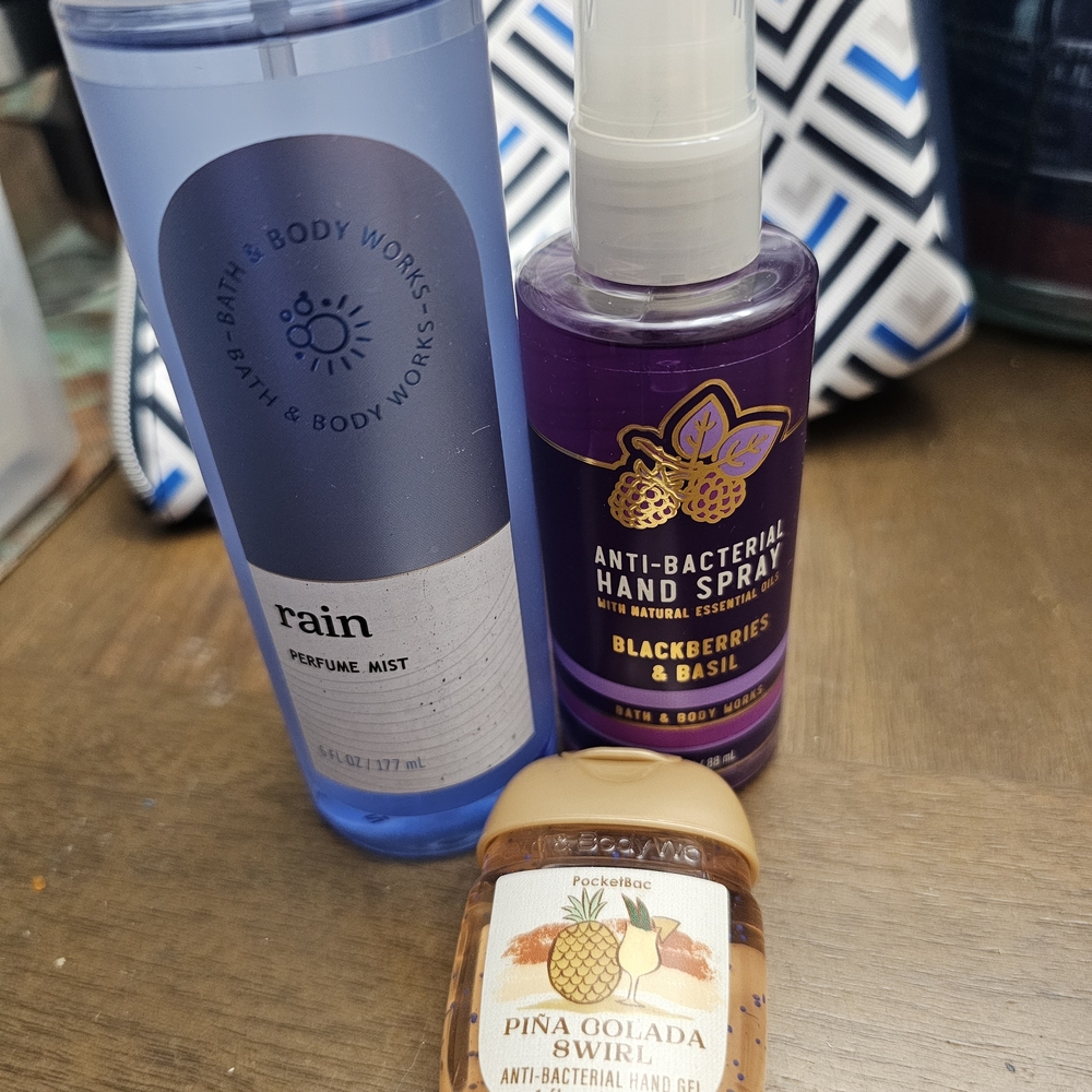 Bath & Body Works Rain Perfume Mist and Hand Spray Set